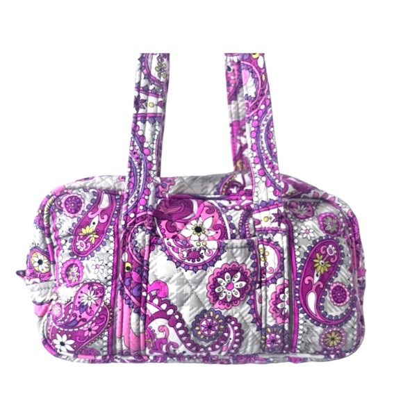 Vera Bradley Handbags - Vera Bradley Pink and Purple Paisley Shoulder Bag Mini